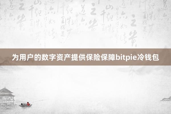 为用户的数字资产提供保险保障bitpie冷钱包