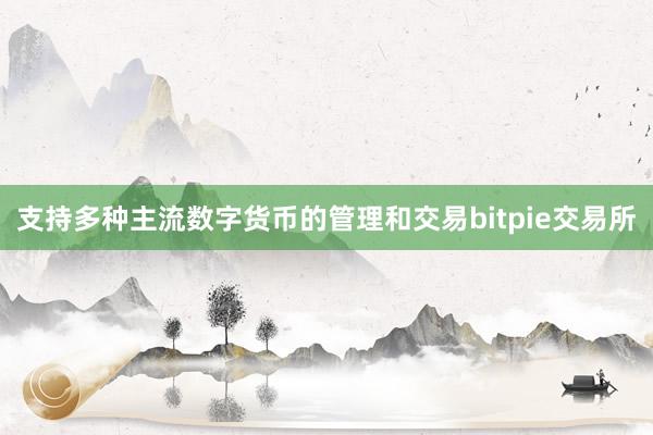 支持多种主流数字货币的管理和交易bitpie交易所