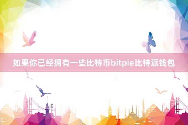 如果你已经拥有一些比特币bitpie比特派钱包