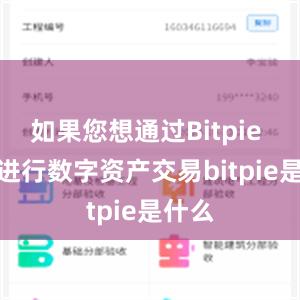 如果您想通过Bitpie app进行数字资产交易bitpie是什么