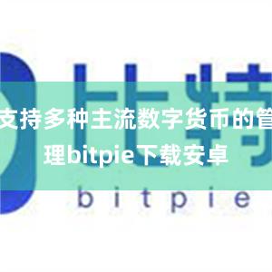 支持多种主流数字货币的管理bitpie下载安卓