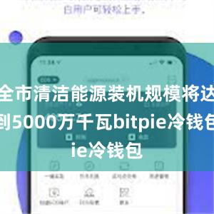 全市清洁能源装机规模将达到5000万千瓦bitpie冷钱包