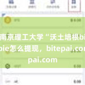 南京理工大学“沃土培根bitpie怎么提现，bitepai.com