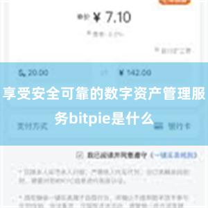 享受安全可靠的数字资产管理服务bitpie是什么