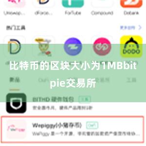 比特币的区块大小为1MBbitpie交易所