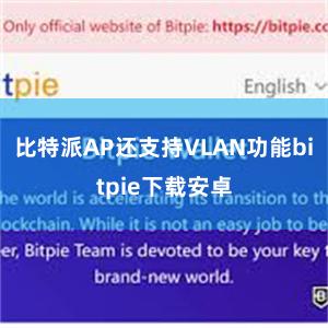 比特派AP还支持VLAN功能bitpie下载安卓